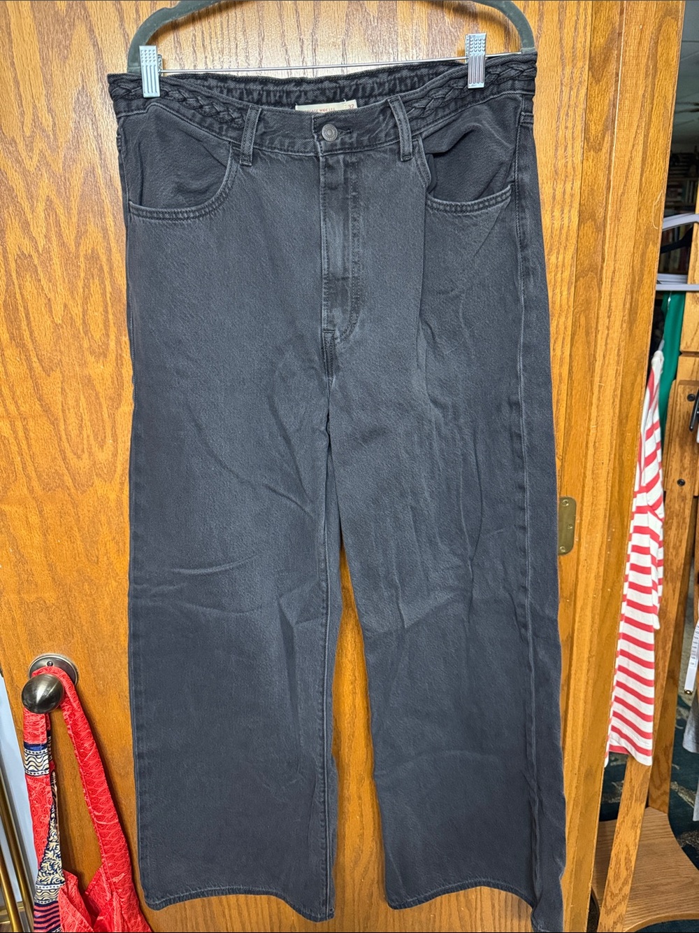 Levi's Women's Black RibCage Wide Leg Jeans